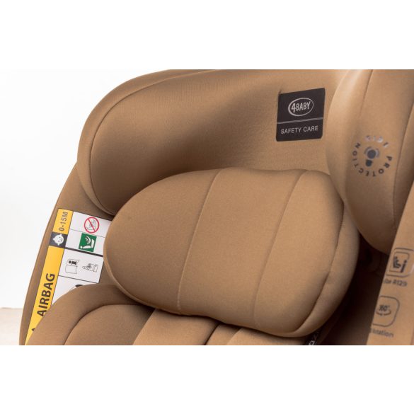 4Baby Enzo-Fix i-Size 40-150cm biztonsági gyerekülés-Mokka