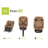 4Baby Enzo-Fix i-Size 40-150cm biztonsági gyerekülés-Mokka