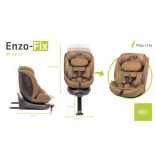4Baby Enzo-Fix i-Size 40-150cm biztonsági gyerekülés-Mokka