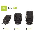 4Baby Roto-fix i-Size 40-150cm biztonsági gyerekülés-Black