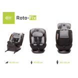4Baby Roto-fix i-Size 40-150cm biztonsági gyerekülés-Grey