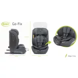 4Baby Go-fix i-Size 76-150cm biztonsági gyerekülés-Graphite