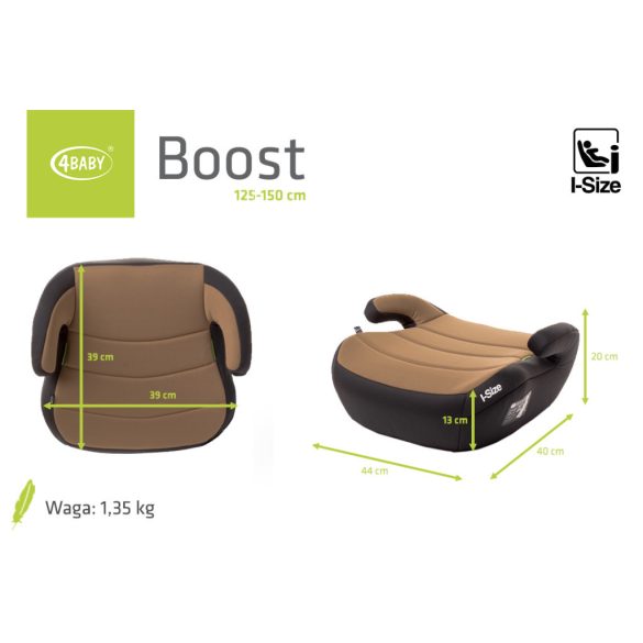 4BABY Boost I-Size ülésmagasító -Mokka