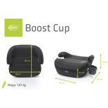 4BABY Boost cup I-Size(125-150 cm) autós ülésmagasító -Black