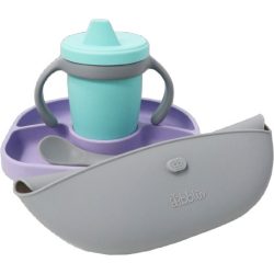 Bblüv Set szilikon etetési szett - Violet
