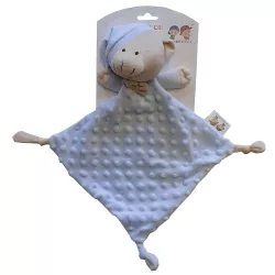   Gamberritos szundikendõ plüss buborékos anyagú hálósapkás maci kék 9353