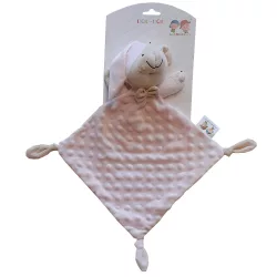   Gamberritos szundikendõ plüss buborékos anyagú hálósapkás maci rózsaszín 9353