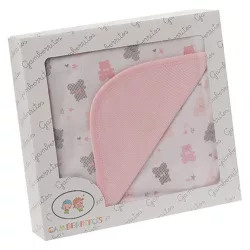   Gamberritos takaró pamut 80x80cm maci printed rózsaszín 10505