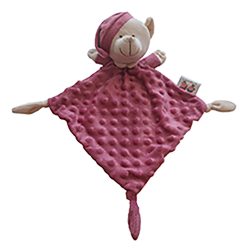   Gamberritos szundikendõ - plüss buborékos anyagú maci gránátvörös 10702