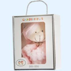   Gamberritos szundikendõ - plüss buborékos anyagú maci rózsaszín 10702