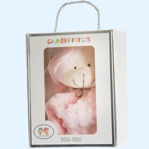 Gamberritos szundikendõ - plüss buborékos anyagú maci rózsaszín 10702