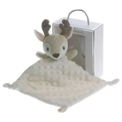   Gamberritos szundikendõ plüss buborékos anyagú bézs szarvas 10770