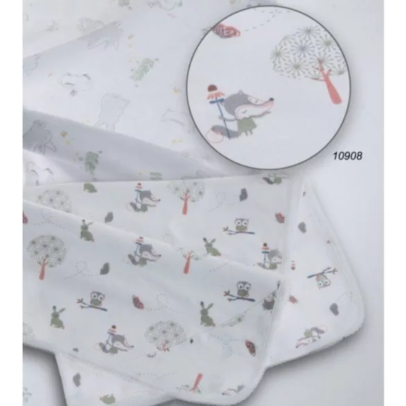 Gamberritos takaró pamut rókás 80x80cm 10908