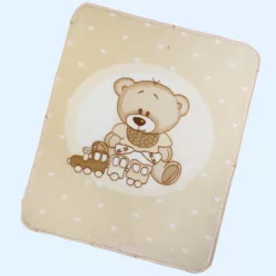   Gamberritos takaró plüss 80x90cm becipzározható bézs 11032