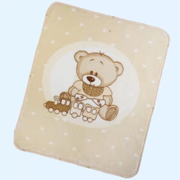 Gamberritos takaró plüss 80x90cm becipzározható bézs 11032