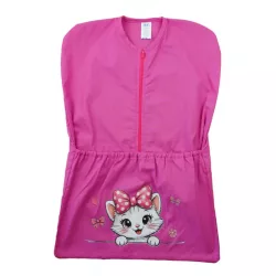 Vállfás PINK oviszsák Fehér Cica 