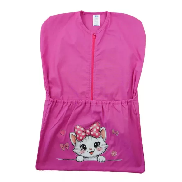 Vállfás PINK oviszsák Fehér Cica 