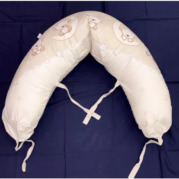 DOMBABY terhességi és szoptatós párna 30x120 cm BÉZS CSILLAGOS