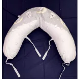 DOMBABY terhességi és szoptatós párna 30x120 cm SZÜRKE CSILLAGOS