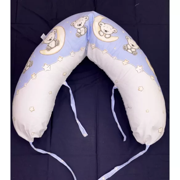 DOMBABY terhességi és szoptatós párna 30x120 cm KÉK CSILLAGOS