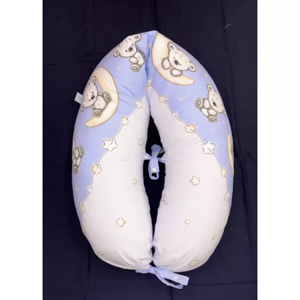 DOMBABY terhességi és szoptatós párna 30x120 cm KÉK CSILLAGOS