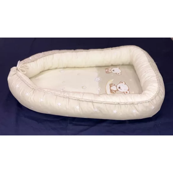 DOMBABY Babafészek  50x75cm  BÉZS CSILLAGOS