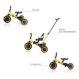 Zopa tricikli 3in1 tolókarral Lunar Grey