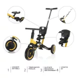 Zopa tricikli 3in1 tolókarral Lunar Grey