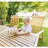 Zopa fa játék formabedobó és matató kocka montessori