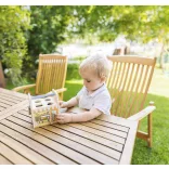 Zopa fa játék formabedobó és matató kocka montessori