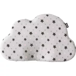   Zopa párna babáknak - laposfejûség elleni memóriahabos ergonomikus Felhõ alakú Pink stars