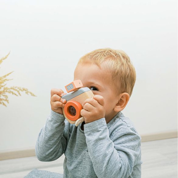 Zopa fa játék fényképezõgép szürke/piros