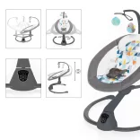 Zopa elektromos hinta - Lullaby - sötét vázzal Háromszögek