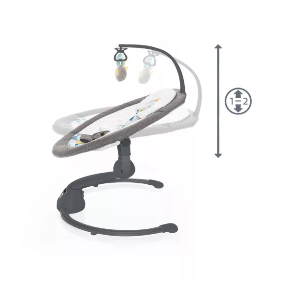 Zopa elektromos hinta - Lullaby - sötét vázzal Háromszögek