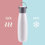 Zopa termosz - rozsdamentes acél, fogantyúval 480 ml Flowers