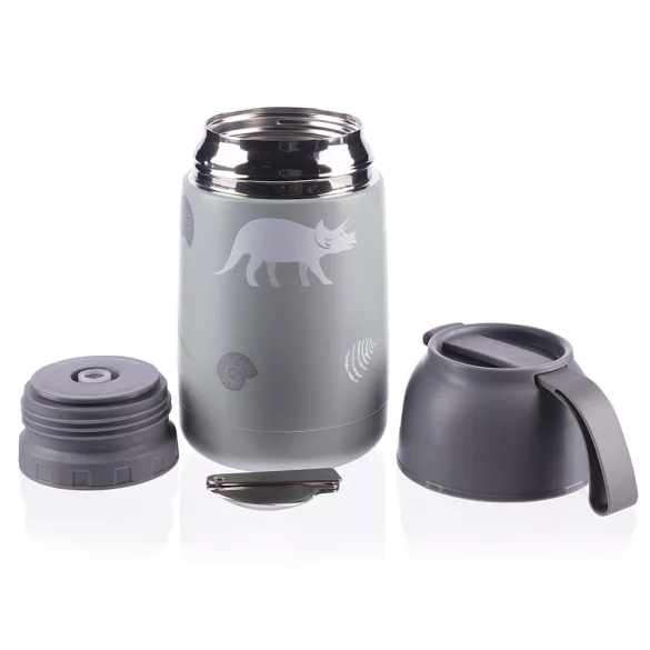 Zopa étel termosz - rozsdamentes acél, szilikon fogantyúval 620 ml Dino
