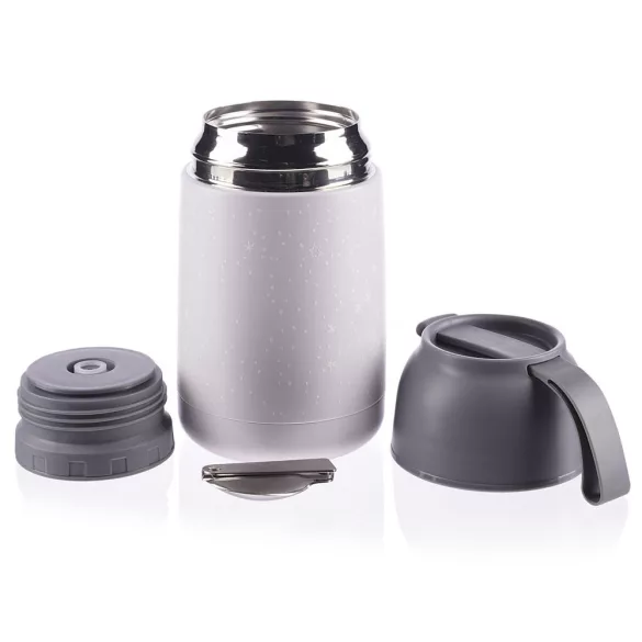 Zopa étel termosz - rozsdamentes acél, szilikon fogantyúval 620 ml Stars