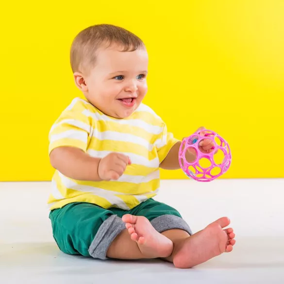 Bright Starts játék Oball Rattle 10cm pink
