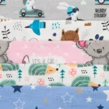 New Baby pelenka flanell nyomtatott mintával 10db 70x80cm