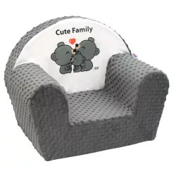 New Baby fotel wellsoft Cute Family szürke