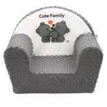 New Baby fotel wellsoft Cute Family szürke