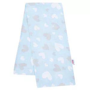 New Baby pelenka tetra kék szívecskék