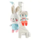 Baby Mix zenélõ-forgó elektromos Maci és nyuszi