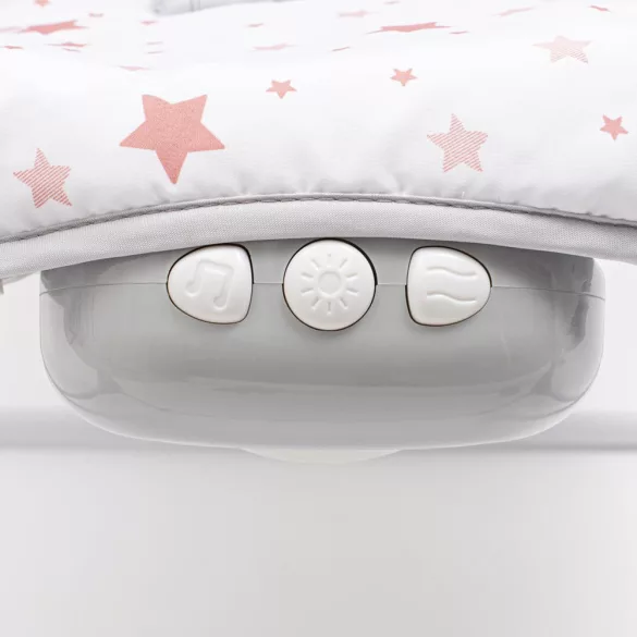 Baby Mix pihenõszék rezgõ zenélõ csillagok rózsaszín