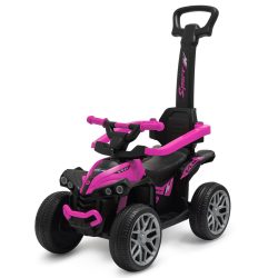   Baby Mix bébitaxi tolókarral Quad Mega Prime EVA rózsaszín