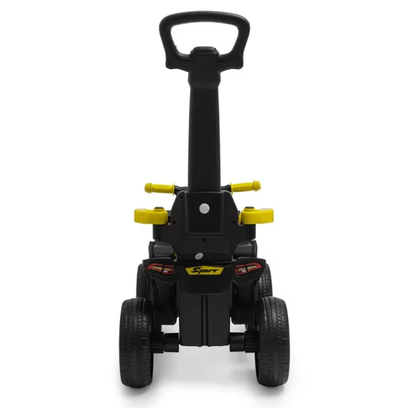 Baby Mix bébitaxi tolókarral Quad Mega Prime EVA sárga