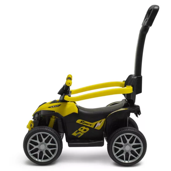 Baby Mix bébitaxi tolókarral Quad Mega Prime EVA sárga