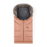 PETITE&MARS Téli szett Arctic 4in1 bundazsák + kézmelegítő kesztyű babakocsira Furry Pastel Peach