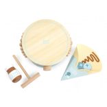 Label-Label Fából készült Palacsintasütő készlet - Kék