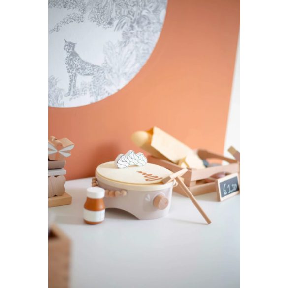 Label-Label Fából készült Palacsintasütő készlet - Bézs
